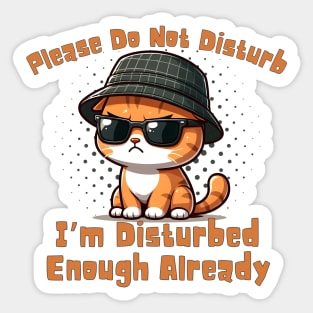 Please Do Not Disturb Sticker